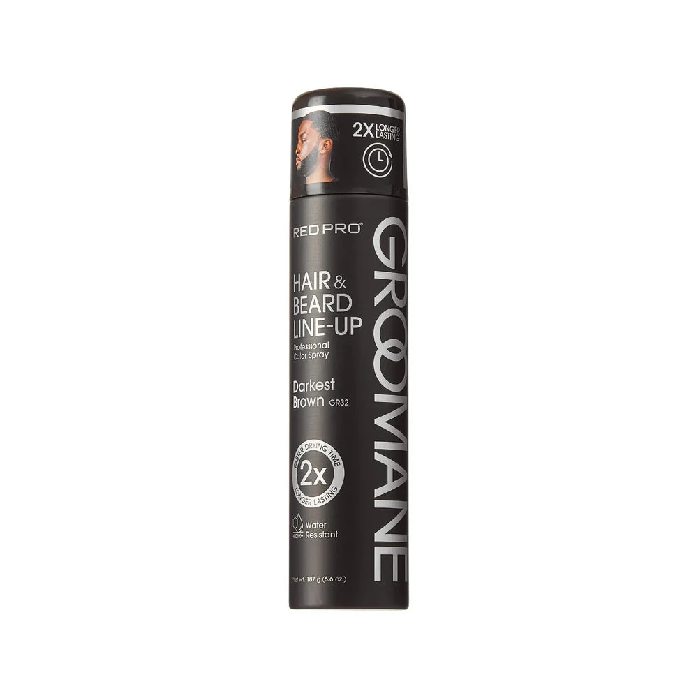 Red PRO GROOMANE Waterproof & Fade-Resistant Temporary Lineup Color Spray (187g/6.6oz)