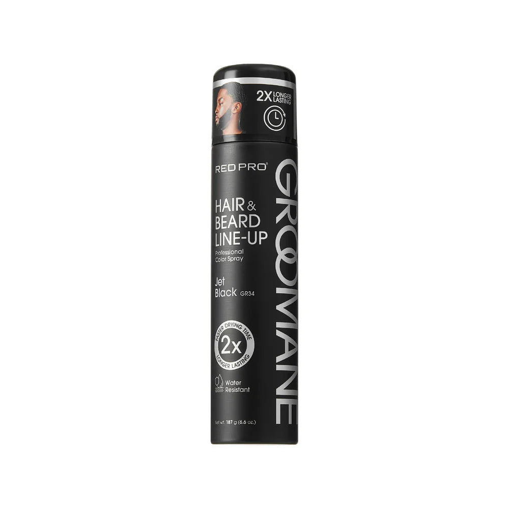 Red PRO GROOMANE Waterproof & Fade-Resistant Temporary Lineup Color Spray (187g/6.6oz)